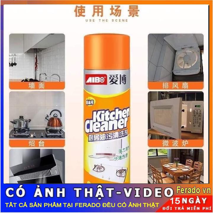 Bình xịt bếp đa năng kitchen đánh tan dầu mỡ - Hàng nội địa HD365