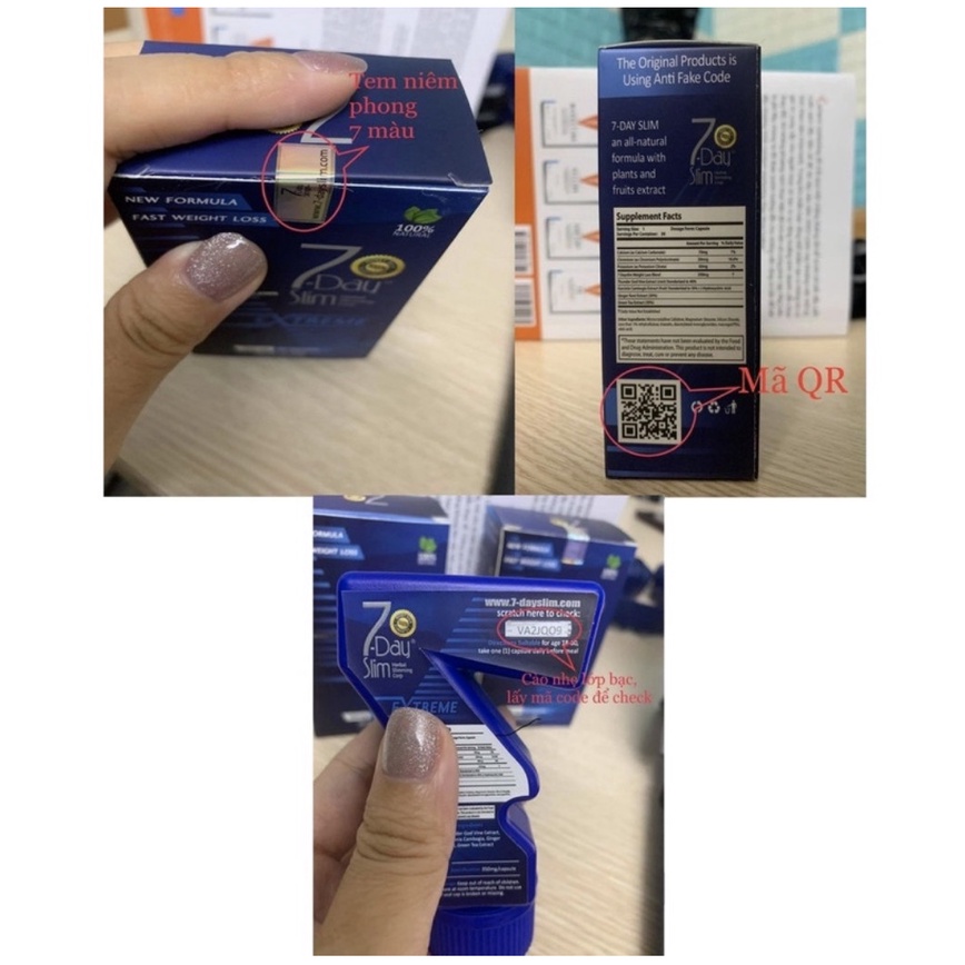 7 Day Slim Viên Uống Giảm Cân Nhập Khẩu Mỹ  - Cam Kết Chính Hãng