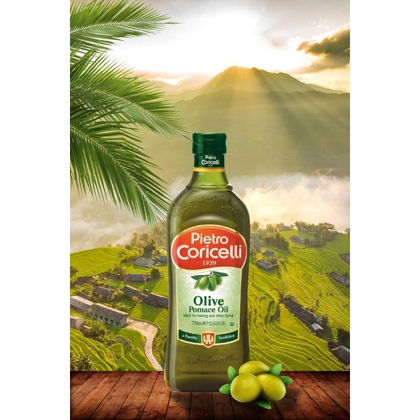 Dầu Olive Pietro Coricelli Pomace 1000ml