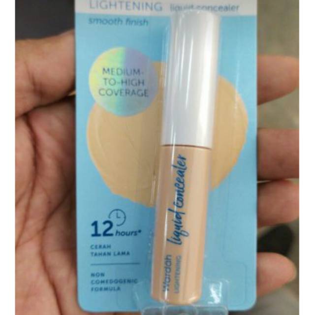 (hàng Mới Về) Kem Che Khuyết Điểm Dạng Lỏng Làm Sáng Da Wardah