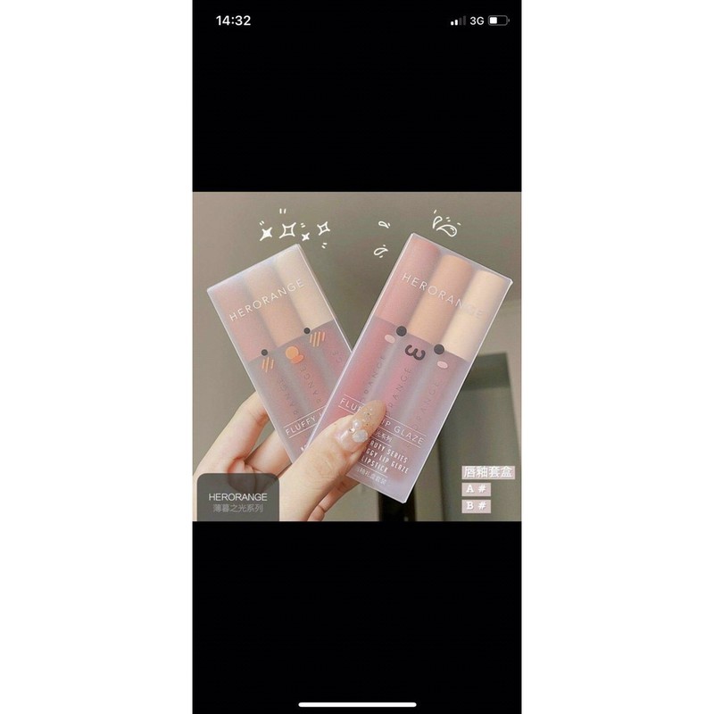 Sét 3 cây son kem lì Hero Orange nội địa Trung | BigBuy360 - bigbuy360.vn