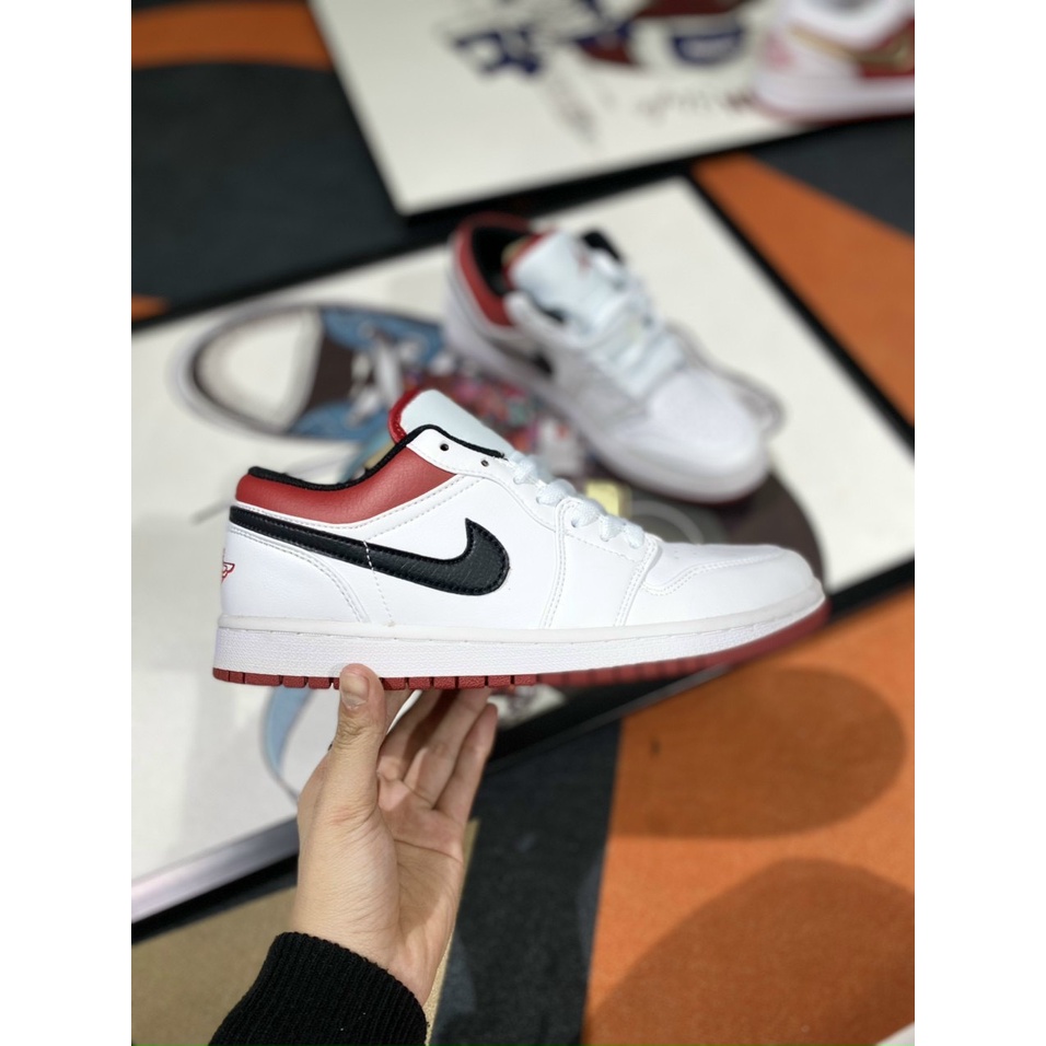 Giày thể thao Sneaker JD Gymred v2 Lai Au, JD Đỏ Trắng vệt Đen