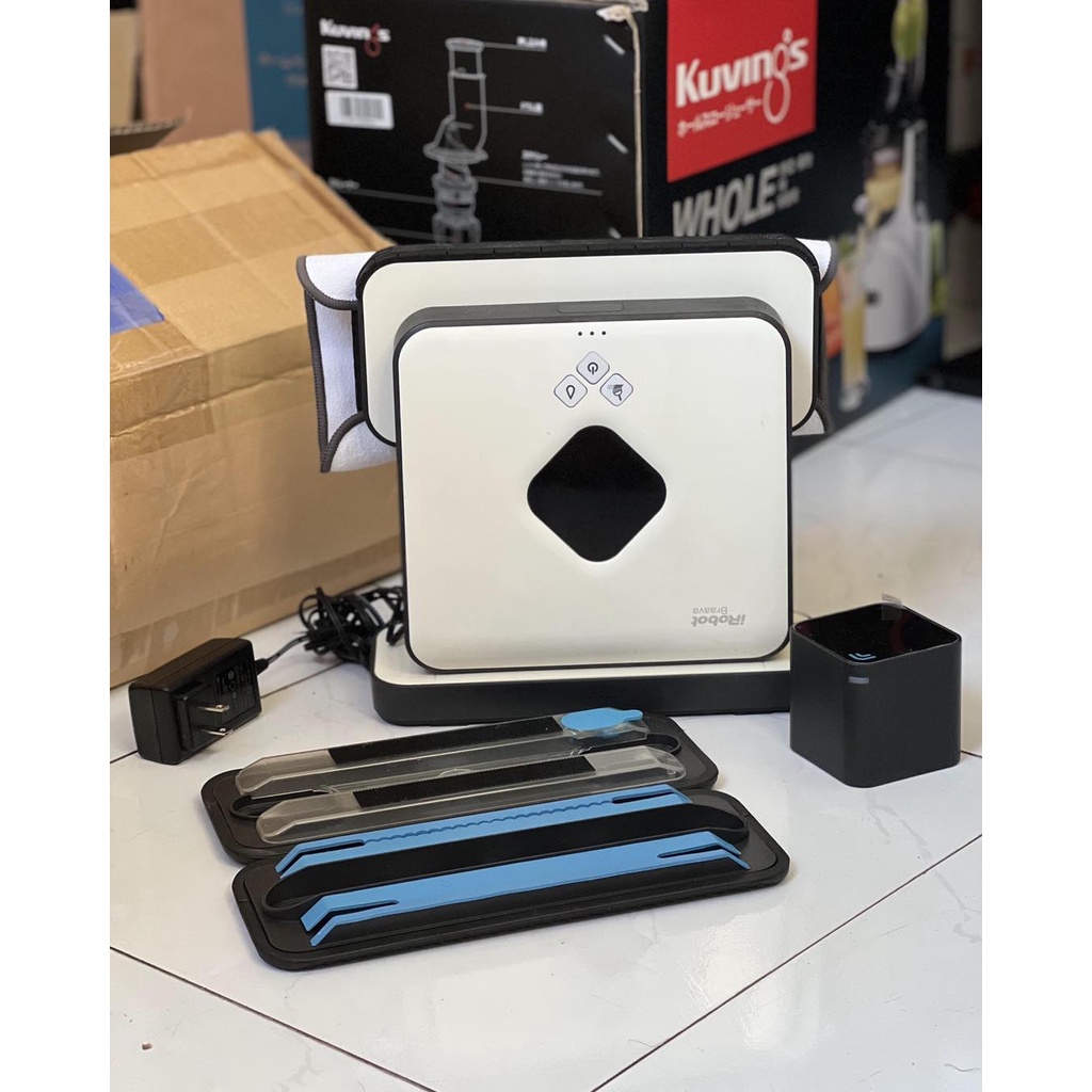 Robot lau nhà Braava 380J hàng Nhật nội địa Autovol.Mới nguyên thùng 100% và trưng bày nobox