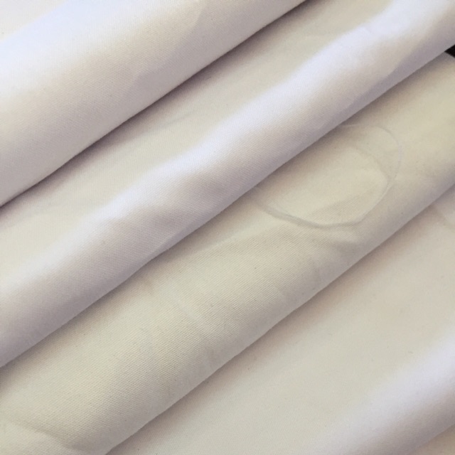 Vải kate trắng co giãn 100% cotton