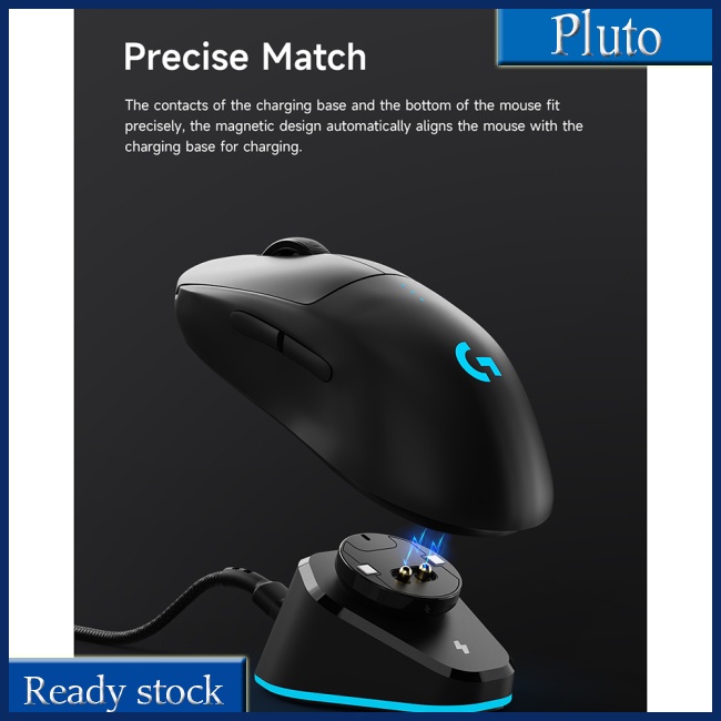 Chuột Sạc Không Dây Usb Kiêm Giá Đỡ Hai Cổng Usb Cho Logitech G502GPW1/2/G703 Razer