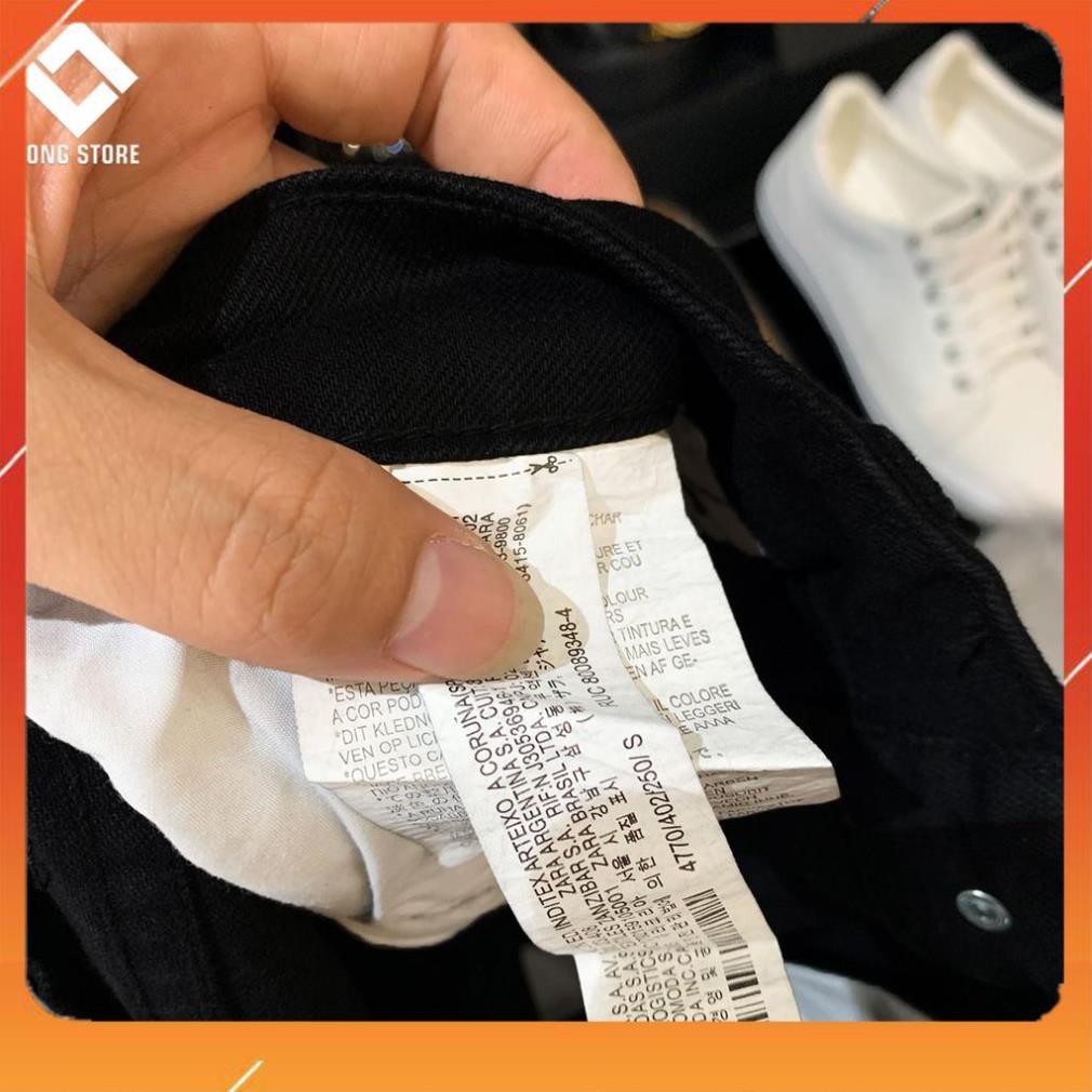 Quần jean nam đen tuyền ZA.RA phom ôm, tôn dáng, chất vải bò cotton spandex co giãn tốt [Có Big Size] 77 | BigBuy360 - bigbuy360.vn