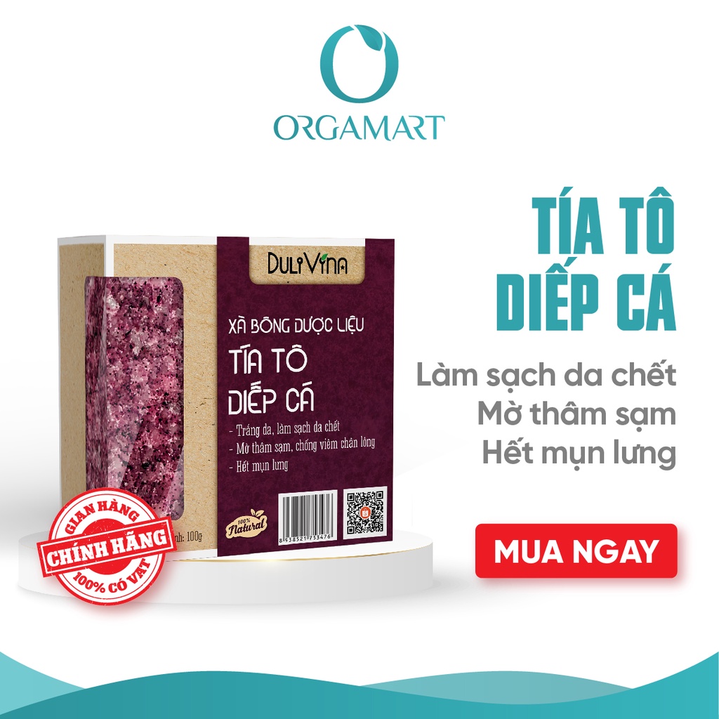 Xà bông Dược liệu DuliVina Làm Sạch Sâu, Tẩy Tế Bào Chết Nhẹ Nhàng 100g