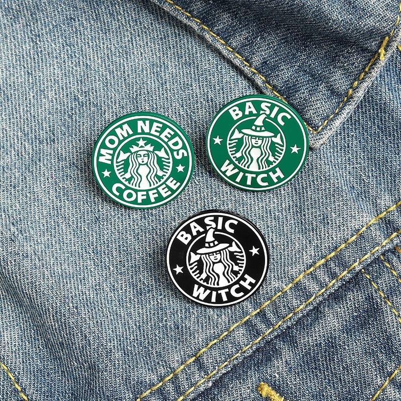 Pin cài áo huy hiệu Starbucks Coffee - GC305