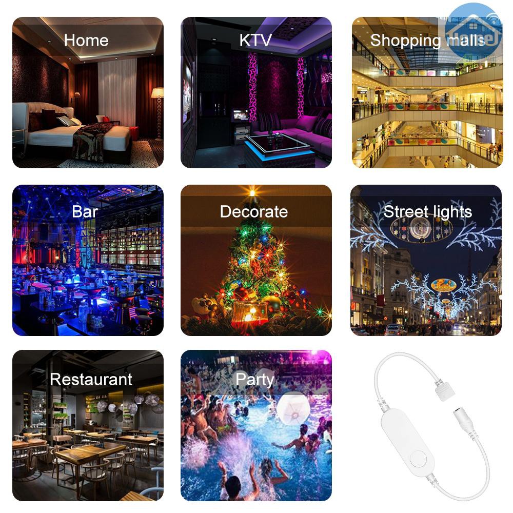 Bộ điều khiển đèn LED không dây thông minh bằng giọng nói RGBW chỉnh màu qua ứng dụng Google Home/Amazon Alexa IFTTT | BigBuy360 - bigbuy360.vn