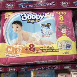 Bobby tã quần m62/l54/xl48 có hàng tặng kẹp