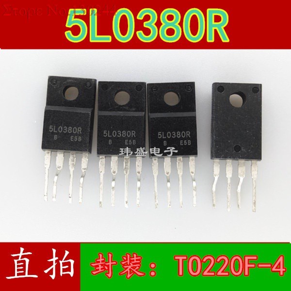 Bộ 5 Linh Kiện Bán Dẫn 5L0380R TO220F-4 Ka5L0380Yydtu TO220 KA5L0380R