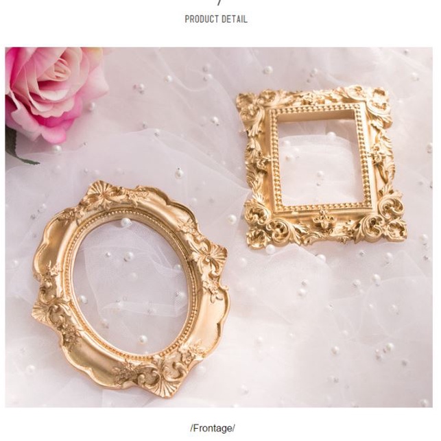 ⚡Rẻ đẹp⚡Khung ảnh mô hình mini, đạo cụ chụp ảnh sản phẩm, nail móng, mỹ phẩm phong cách cổ điển hoàng gia