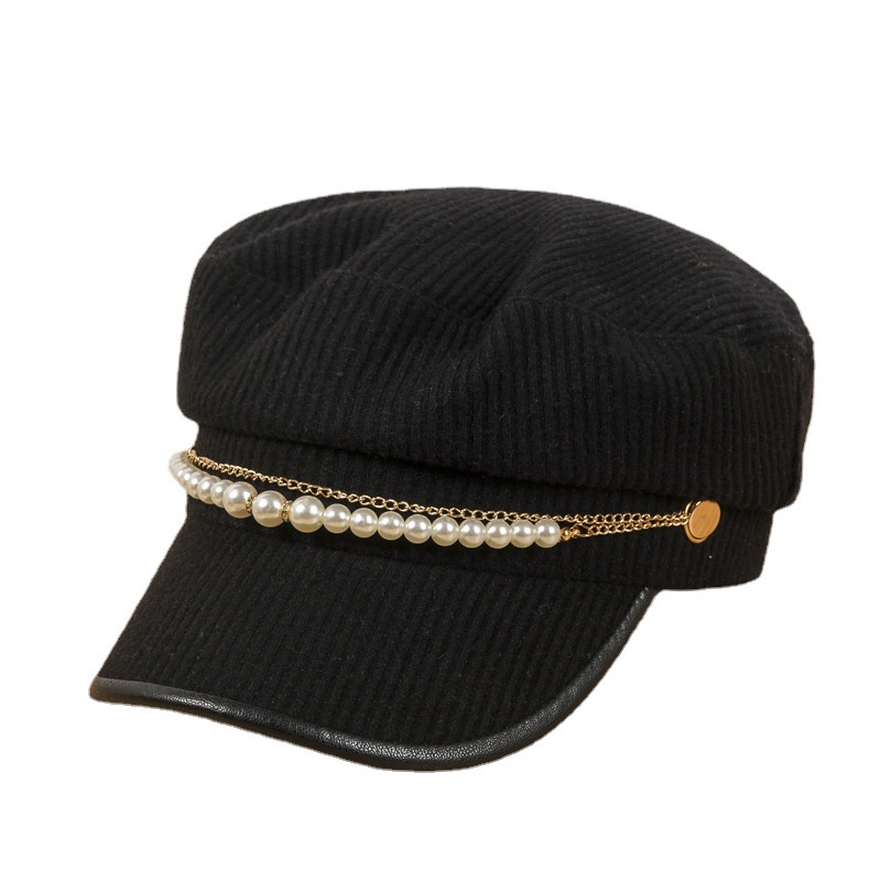 Korean Style Simple Color Beret Hats For Women