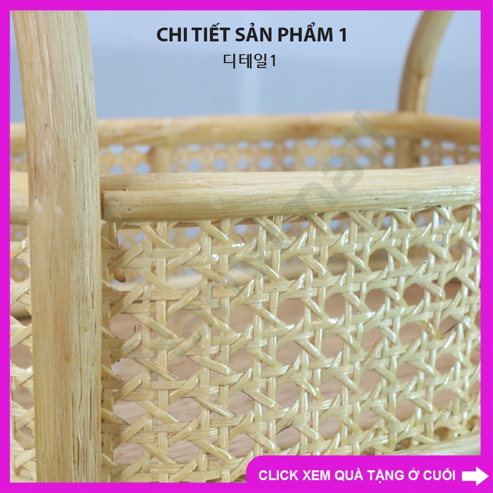 Kệ đựng đồ 3 tầng làm từ mây Kệ mây thủ công loại lớn 90x47x30 Kệ mây xuất khẩu