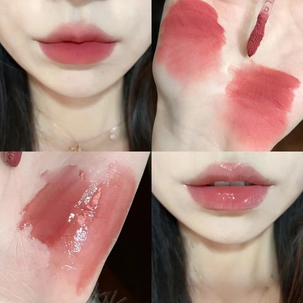 Son kem lì HERORANGE sắc tố cao lâu trôi 2 trong 1  Hai Đầu Cho Màu Nhung Lì Lâu Trôi Và Dưỡng Ẩm Môi