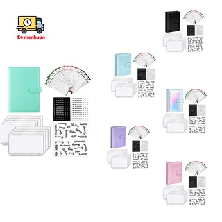 Bìa da PU đựng sổ tay lên kế hoạch A6 có khóa kéo
