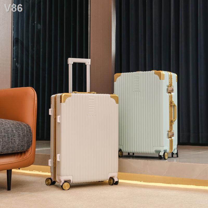 ✥▪☋Khung nhôm chính hãng xe đẩy hành lý 20 hộp đựng đồ lên máy bay bánh đa năng 24 mật khẩu học sinh nam nữ Phiên bản hà