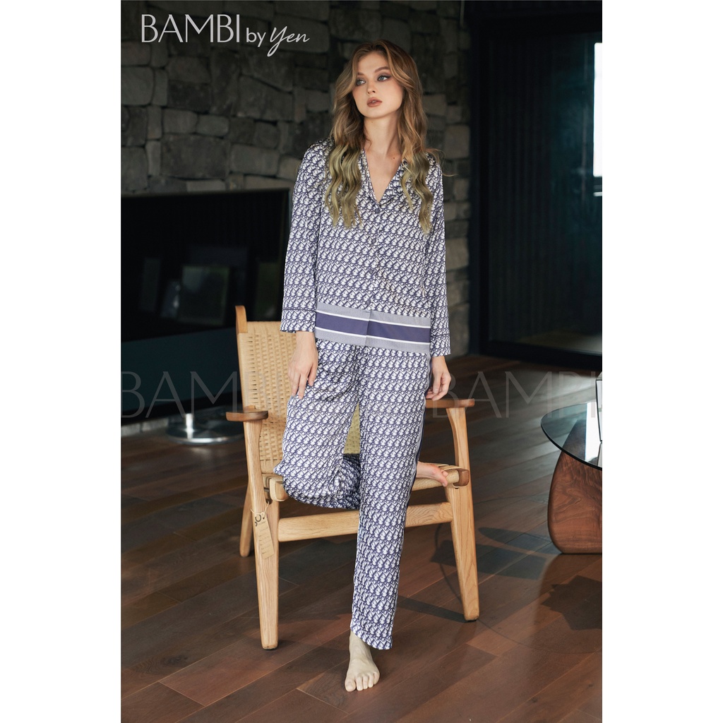 Bộ lụa mặc nhà cao cấp BAMBI by Yen - 1044