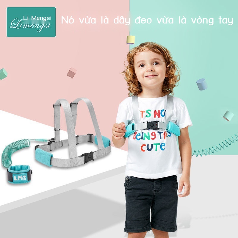 Dây đeo tay dắt bé đi dạo tránh thất lạc tiện dụng