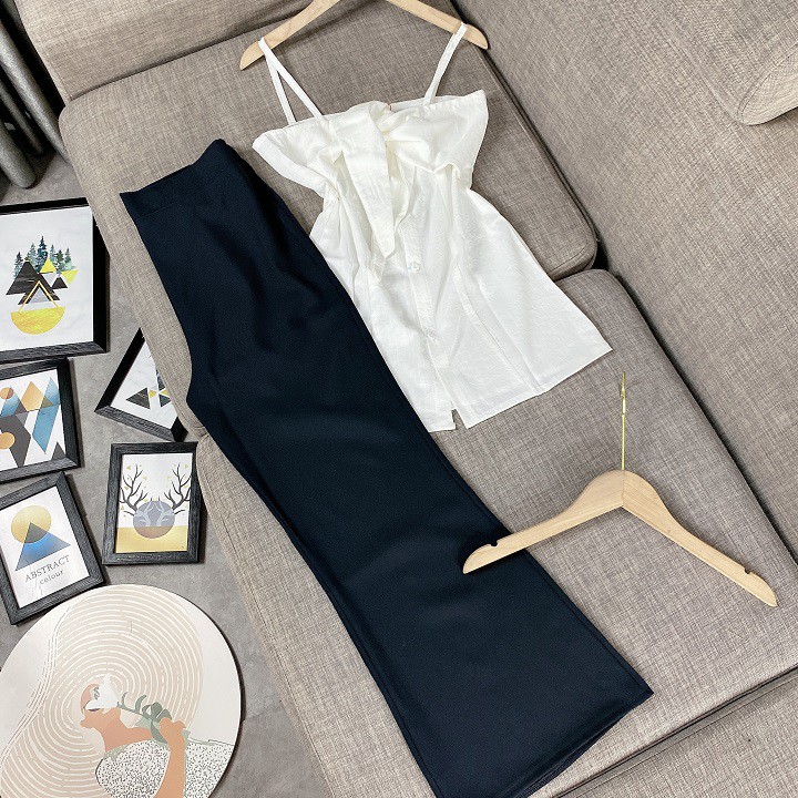 Set đồ nữ cá tính, set quần lửng áo quây đi chơi sang chảnh mùa hè đẹp 8A00060 | BigBuy360 - bigbuy360.vn