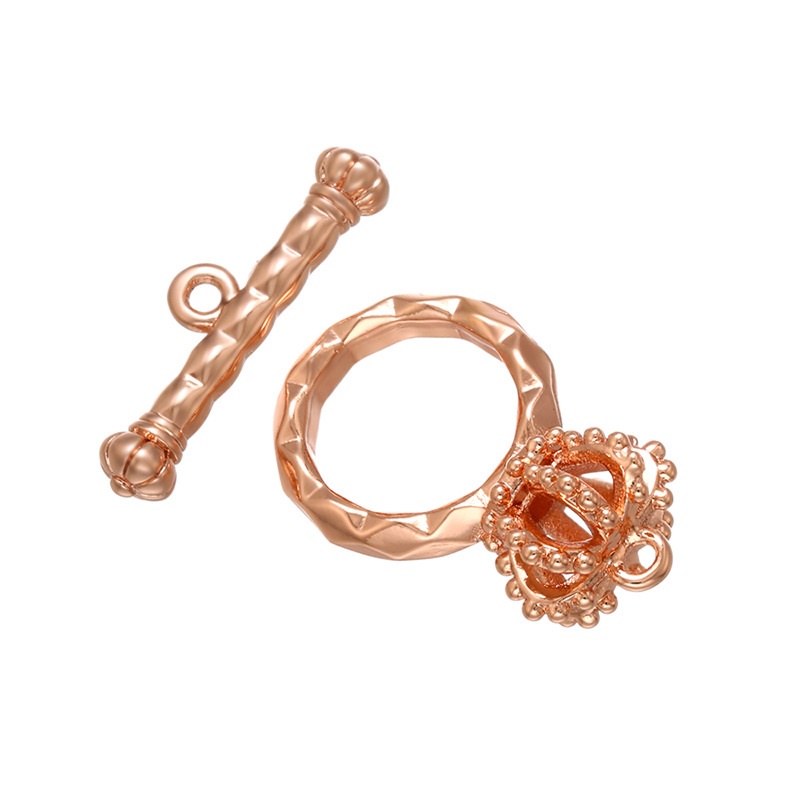 [K17T] Phụ kiện trang sức (DIY) - Chốt khóa Móc chéo kiểu OT vương miện làm vòng cổ vòng tay