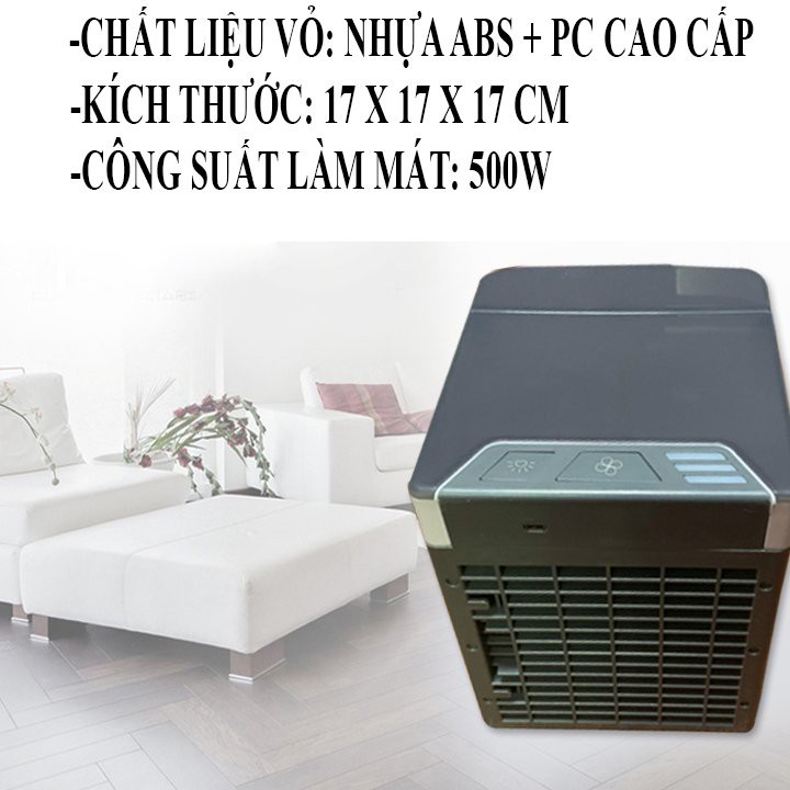 Quạt thổi điều hòa không khí dạng đứng mini sử dụng cổng USB cho nhà ở và văn phòng làm việc