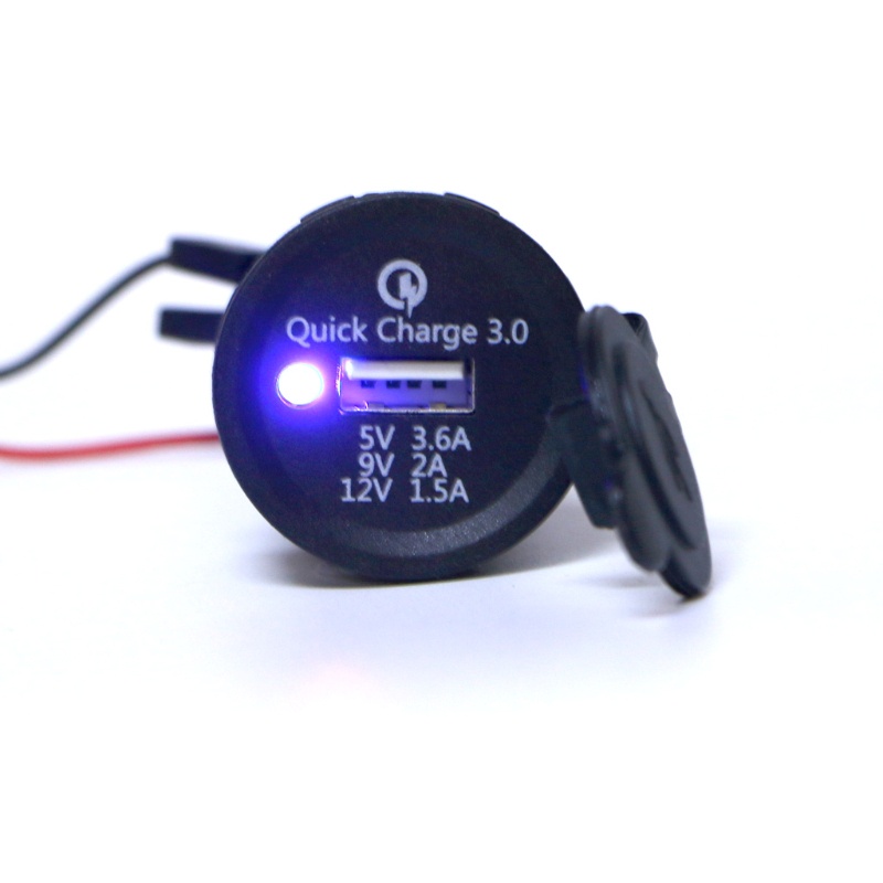 Tẩu Sạc Điện Thoại Nhanh Cổng USB Cho Xe Hơi