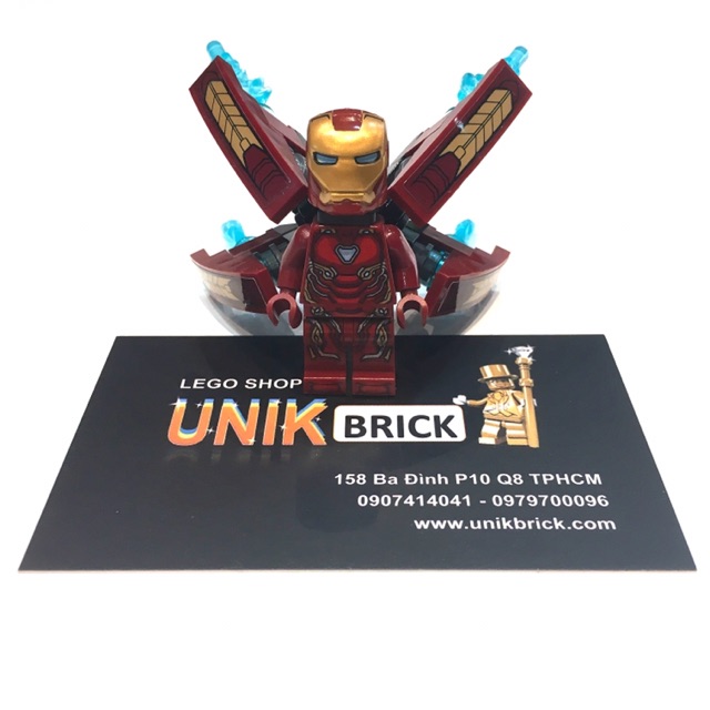Lego UNIK BRICK Iron Man Mark 50 - Người sắt phiên bản 50 trong Super Heroes - Siêu anh hùng chính hãng (như hình)
