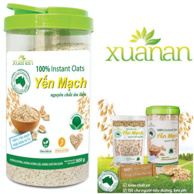 YẾN MẠCH NGUYÊN CHẤT 800g ( tặng kèm 1 gói ym 350g)