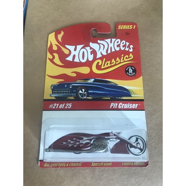 Xe mô hình Hot Wheels Classic Pit Cruiser đỏ hiếm