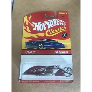 Xe mô hình Hot Wheels Classic Pit Cruiser đỏ hiếm