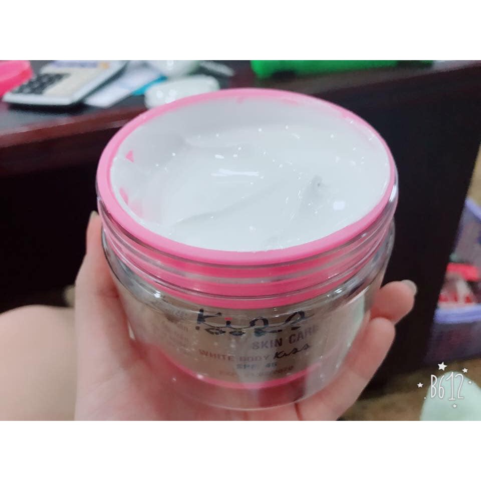 Kem Kiss dưỡng trắng da body kiss Erina Trà Xanh