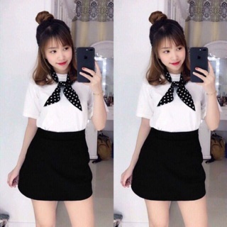 Váy quần 2 túi khoá sườn bigsize