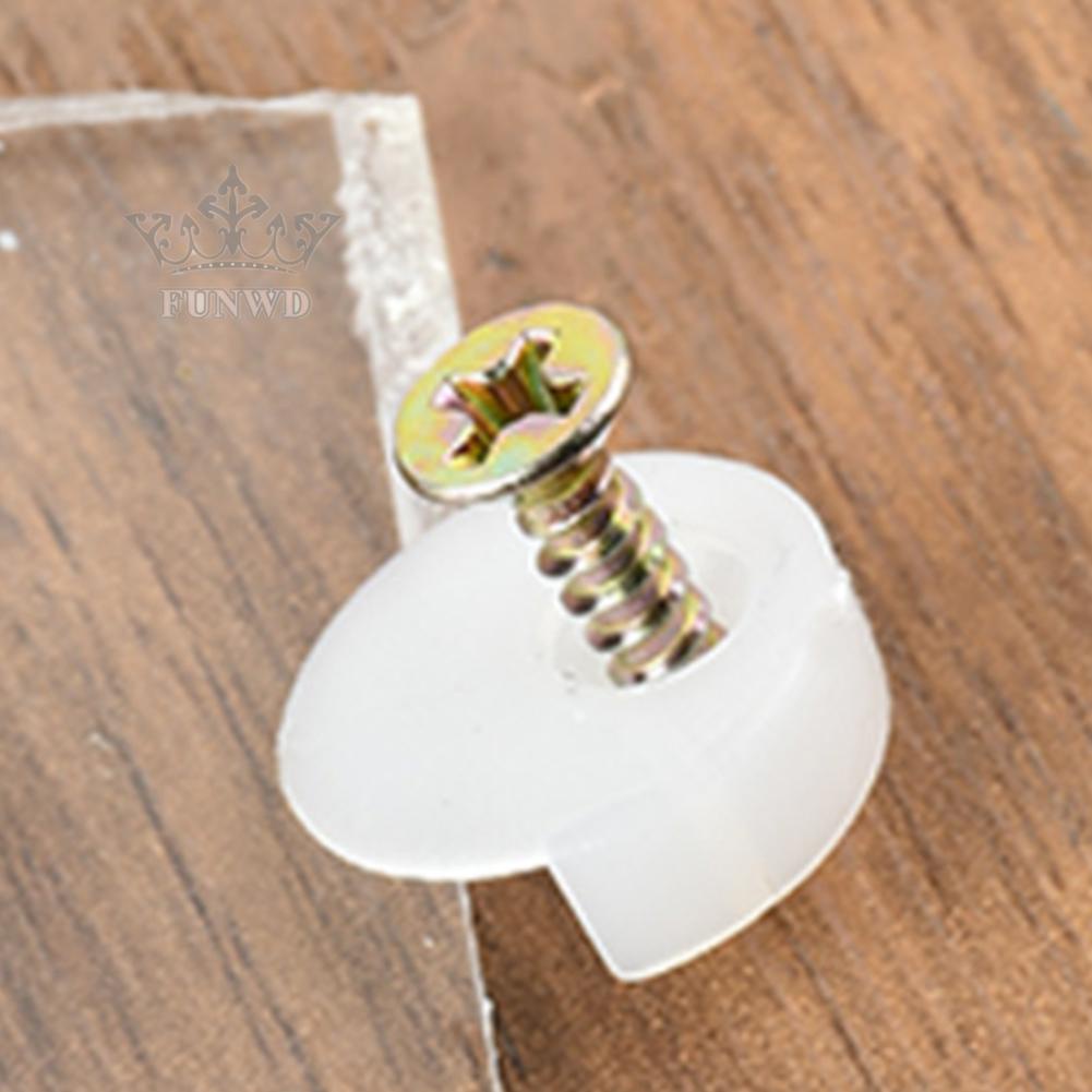 【FUNWD】Durable Fixing Clips Mirror Plastic Universal Wall Hanging Wall Mounted