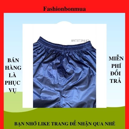 Quần đi mưa VẢI DÙ siêu nhẹ chống thấm tốt