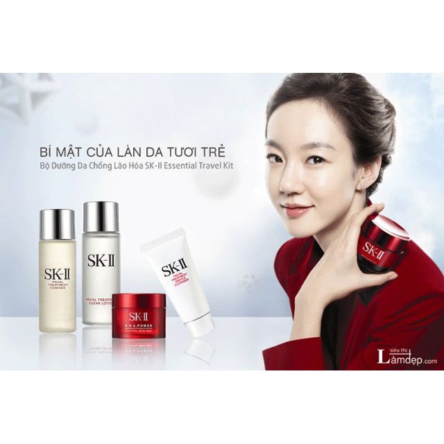 Bộ 4 Sản Phẩm Dưỡng Da SK-II Essential Travel Kit