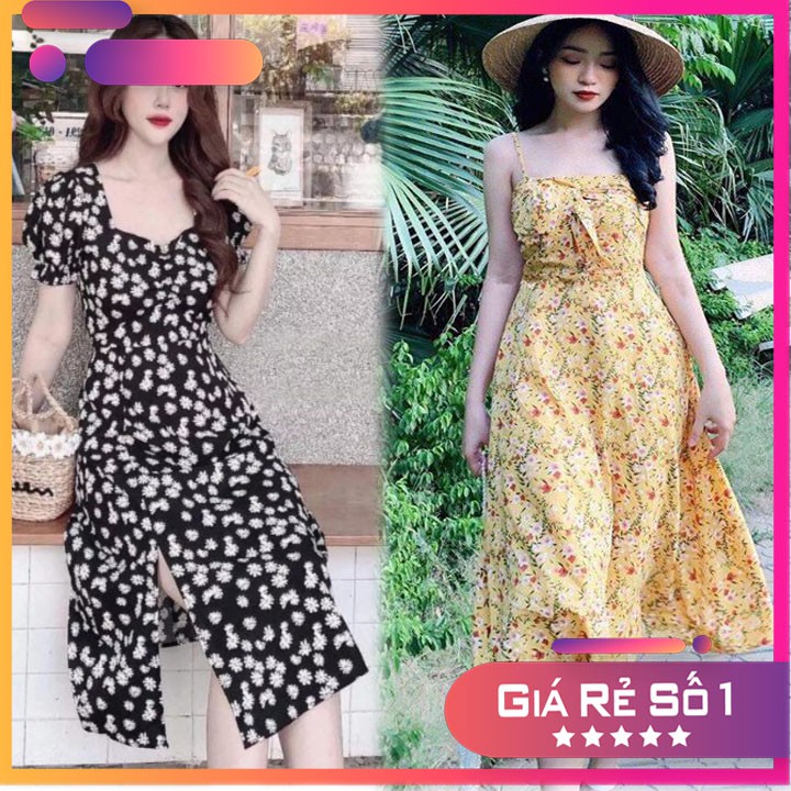 VÁY HOA NHÍ,ĐẦM NỮ HOA CÚC HÀNG THIẾT KẾ