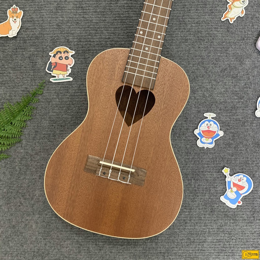 ĐÀN UKULELE CONCERT 23INCH DEVISER LỖ TRÁI TIM