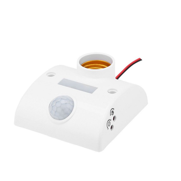 Chuôi đèn cảm biến chuyển động+ Bóng đèn Trụ 5W ánh sáng trắng
