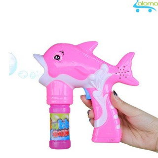 Đồ chơi súng phun bong bóng kèm 2 hộp nước bong bóng an toàn Bubble  BG-02
