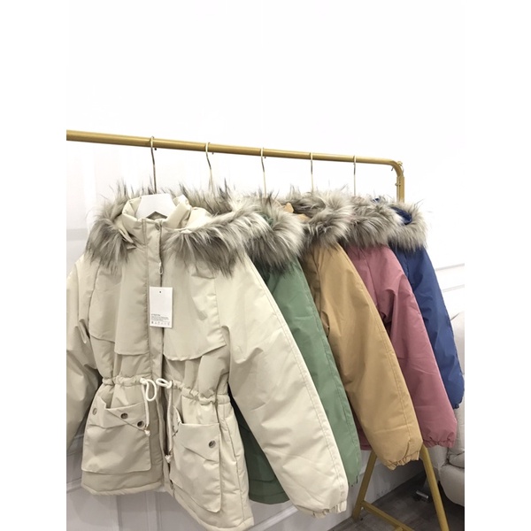 Áo phao lông parka