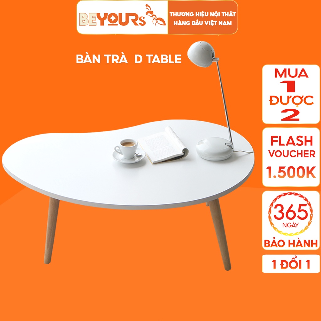 Bàn Trà Sofa Thông Minh BEYOURs D Table Bằng Gỗ Hình Hạt Đậu Nội Thất Lắp Ráp Phòng Khách