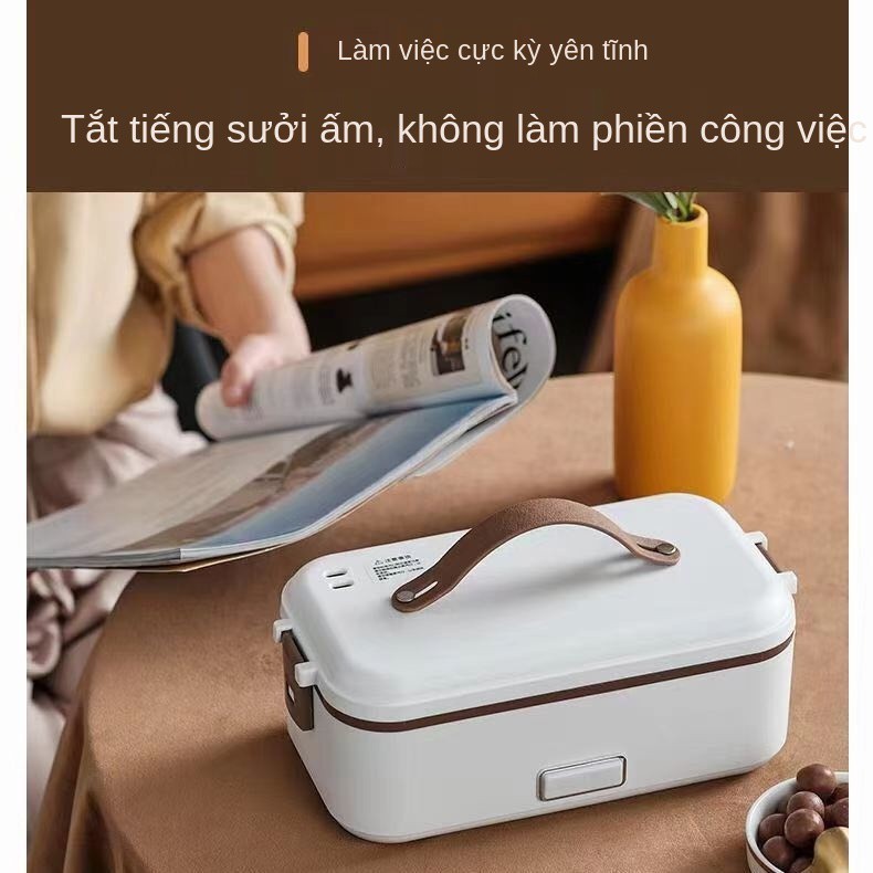 Hộp cơm cách nhiệt cắm điện đa năng, âm tường di động, hâm nóng nhân viên văn phòng tự động