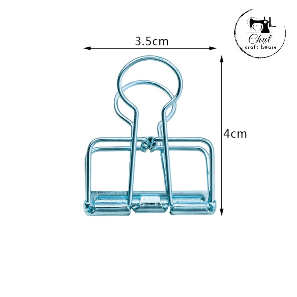 Kẹp kim loại - Kẹp vải, giấy (Hộp 9 chiếc)