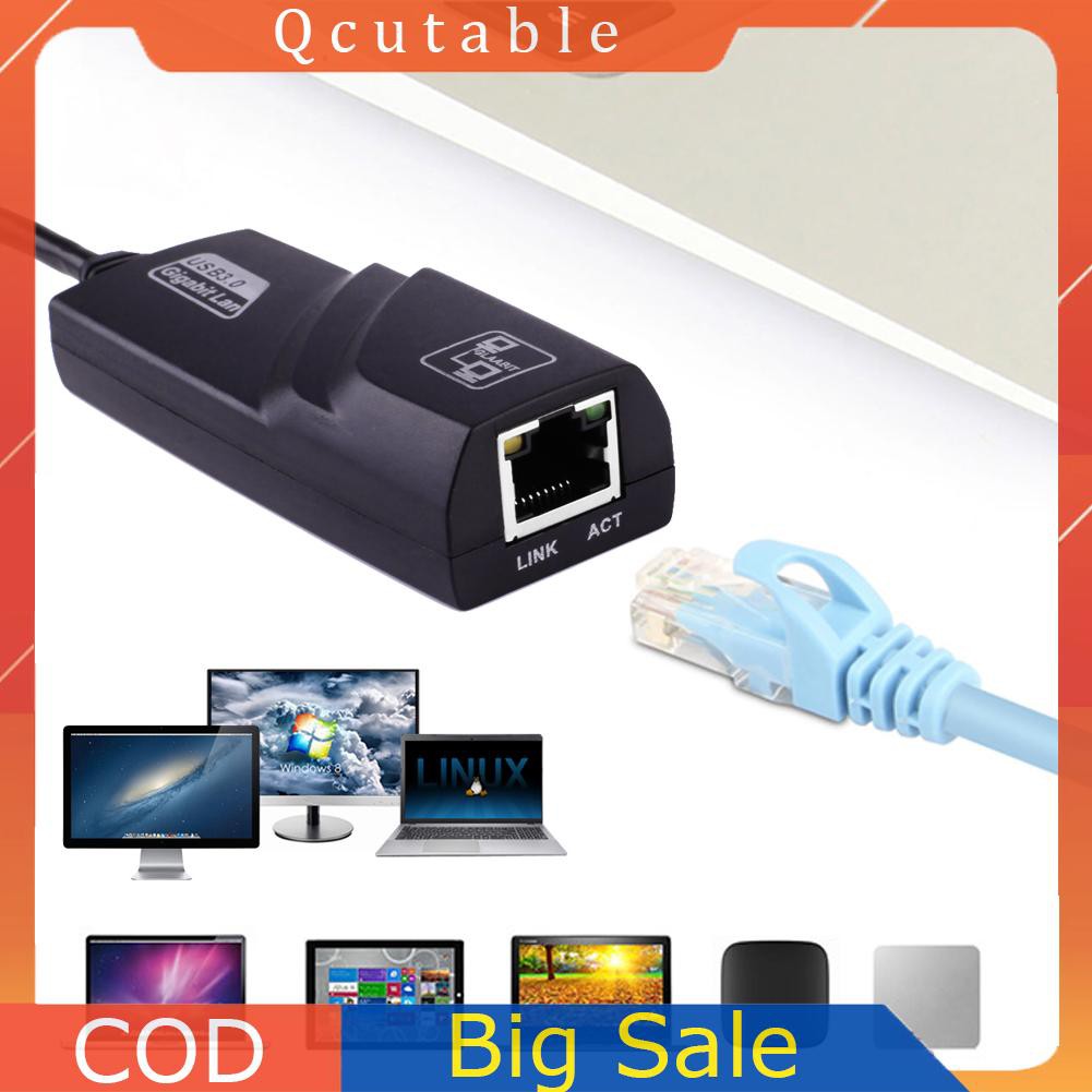 Bộ Chuyển Đổi Usb 3.0 Sang 10 / 100 / 1000 Gigabit Rj45 Ethernet Lan 1000mbps