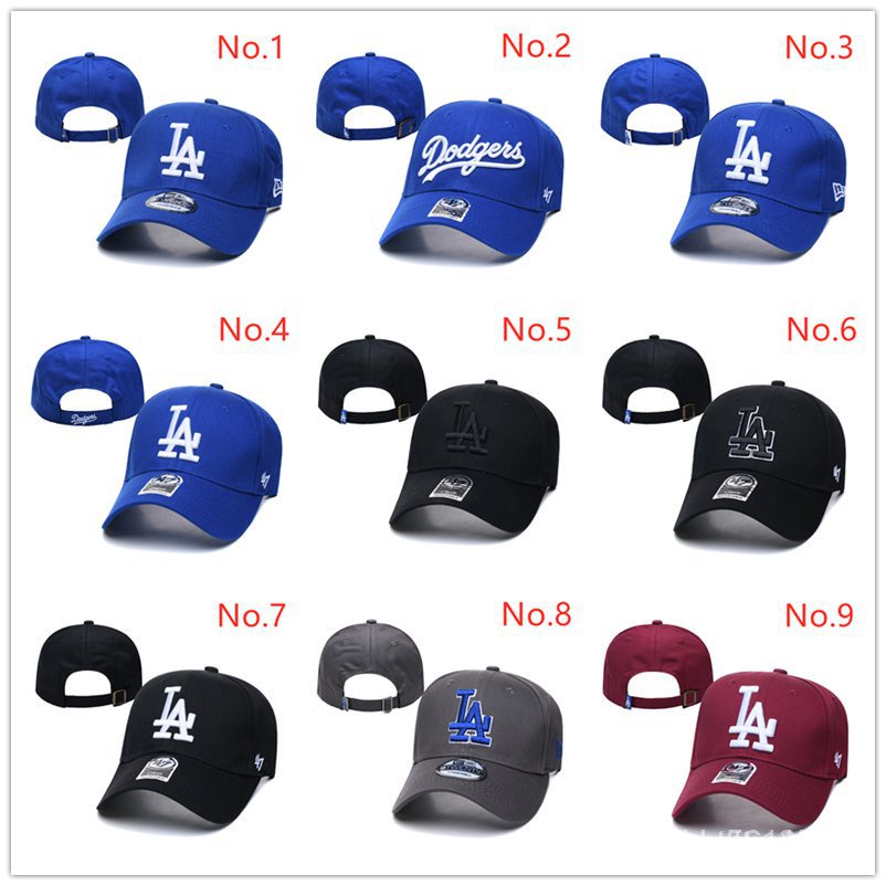 Mũ lưỡi trai thêu chữ MLB La nhiều màu sắc tùy chọn thời trang w5nZ