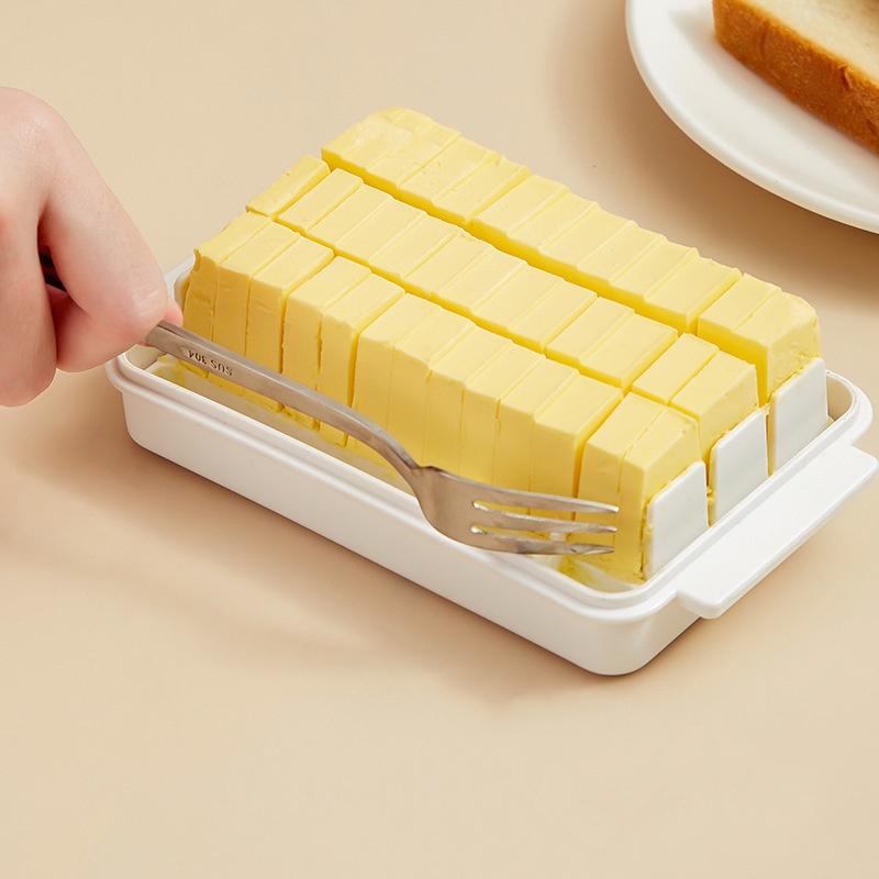 Hộp Đựng Bơ / Phô Mai Kèm Nắp Chất Liệu PP Thân Thiện Với Môi Trường Trong Suốt