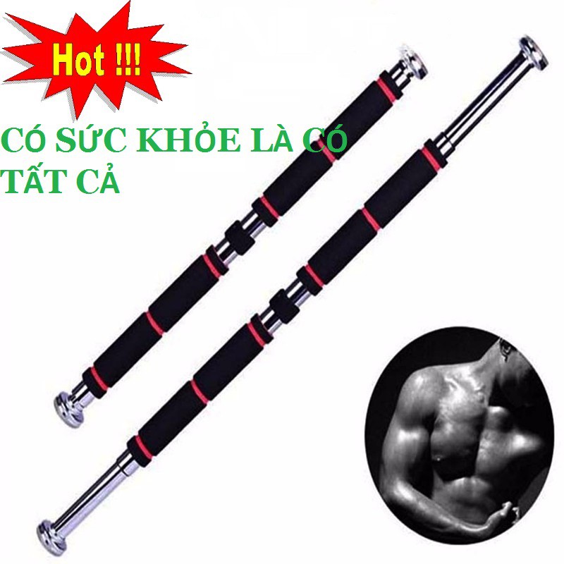 xà đơn - xà đơn treo tường 60 - 100 cm New 2017