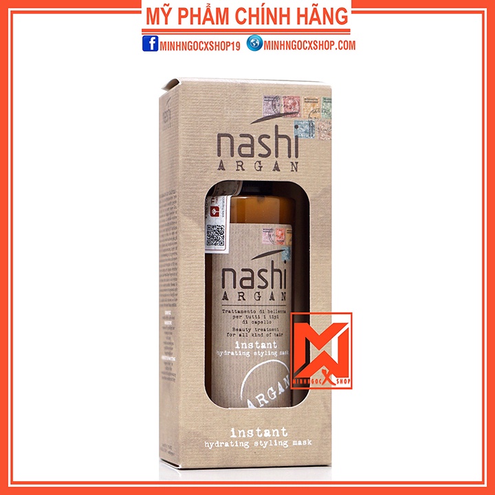 Xả khô dưỡng mềm,bóng,phúc hồi,dưỡng ẩm NASHI INSTANT MASK STYLING 150ml chính hãng