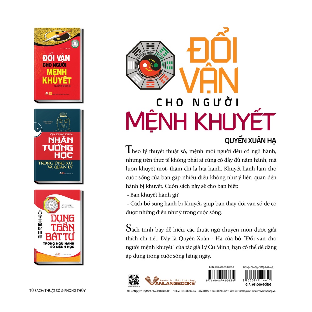 Sách Vanlangbooks - Đổi Vận Cho Người Mệnh Khuyết - Quyển Xuân Hạ